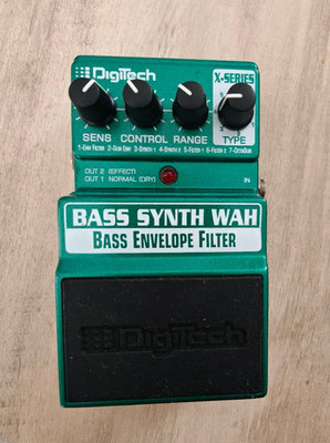 DigiTech Bass Synth Wah Envelope Filter Bass Effects Pedal X