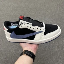 Travis Scott x Air Jordan 1 Low Low Hooked Black Jade Men's DM7866-040⚡️