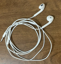 Vintage Apple Earbuds White Headphones with Mic 3.5mm Plug / New