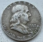 1957-D Franklin Half Dollar – 90% Silver – INV#8371