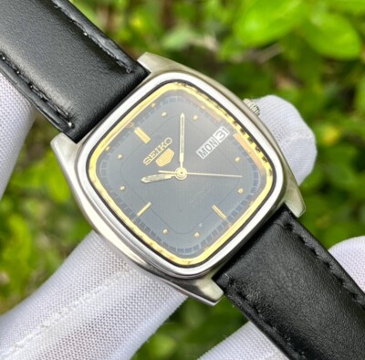 Vintage Seiko 5 Choco Texture Dial Automatic Japan Made Men's Watch 6319-518A