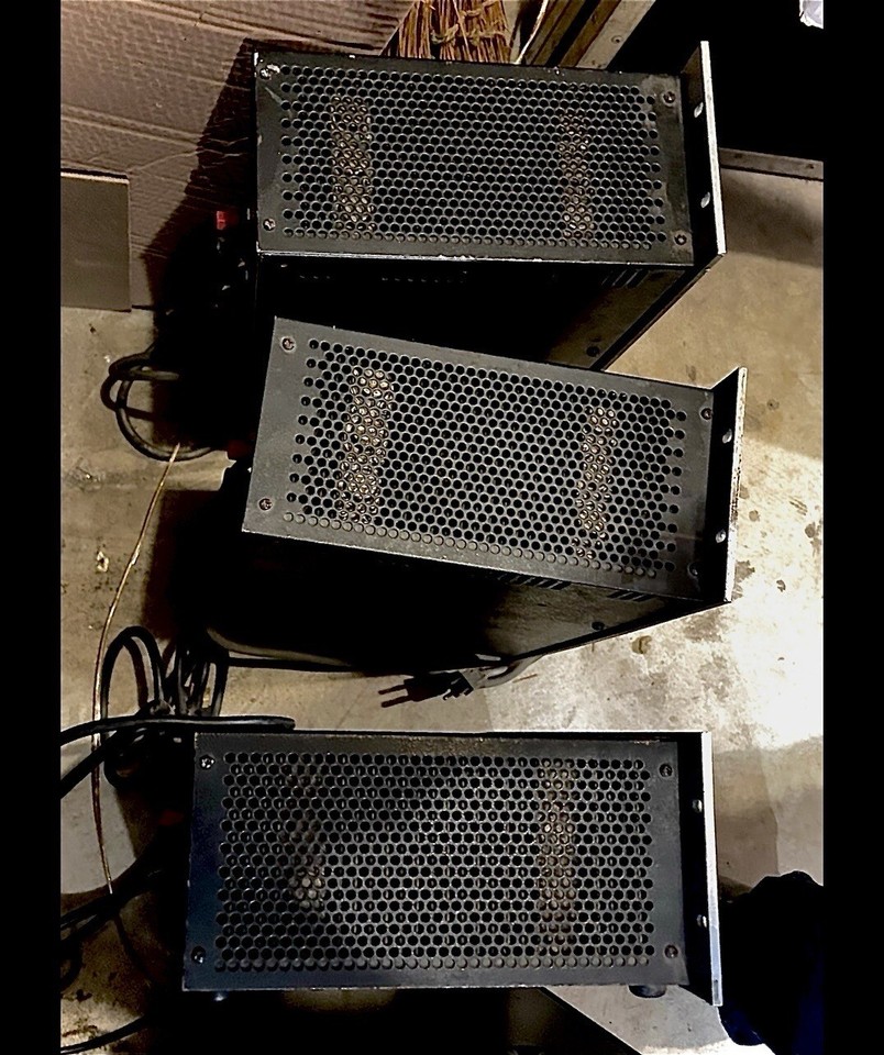 BGW 250B LOT Of 3 Vintage Amplifiers—Two Channel Professional Power