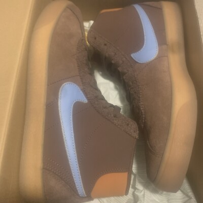 NIKE SB BRUIN HI PRM WSS LIGHT CHOCOLATE/BLUE SIZE WOMEN'S [DX4325-200] 