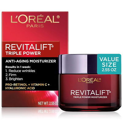 Revitalift Triple Power Anti-Aging Face Moisturizer, Pro Retinol, Hyaluronic Aci