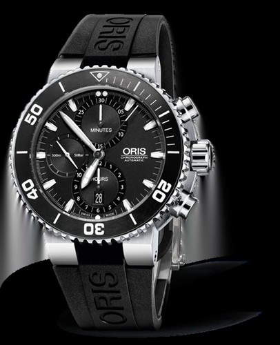 Oris Aquis Chronograph Automatic 500M WR Unworn NOS In Double Box. - Picture 5 of 14