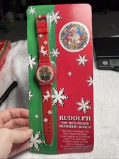 VTG Rudolph The Red-Nosed Reindeer Watch 1992 New