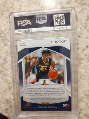 JA MORANT /99 RC 2019 PANINI PRIZM DRAFT PickS RED WHITE BLUE