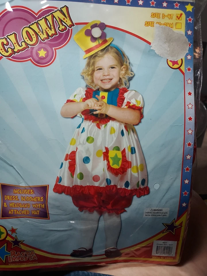 Клоун девочка 3-4T костюм - Изображение 4 из 4