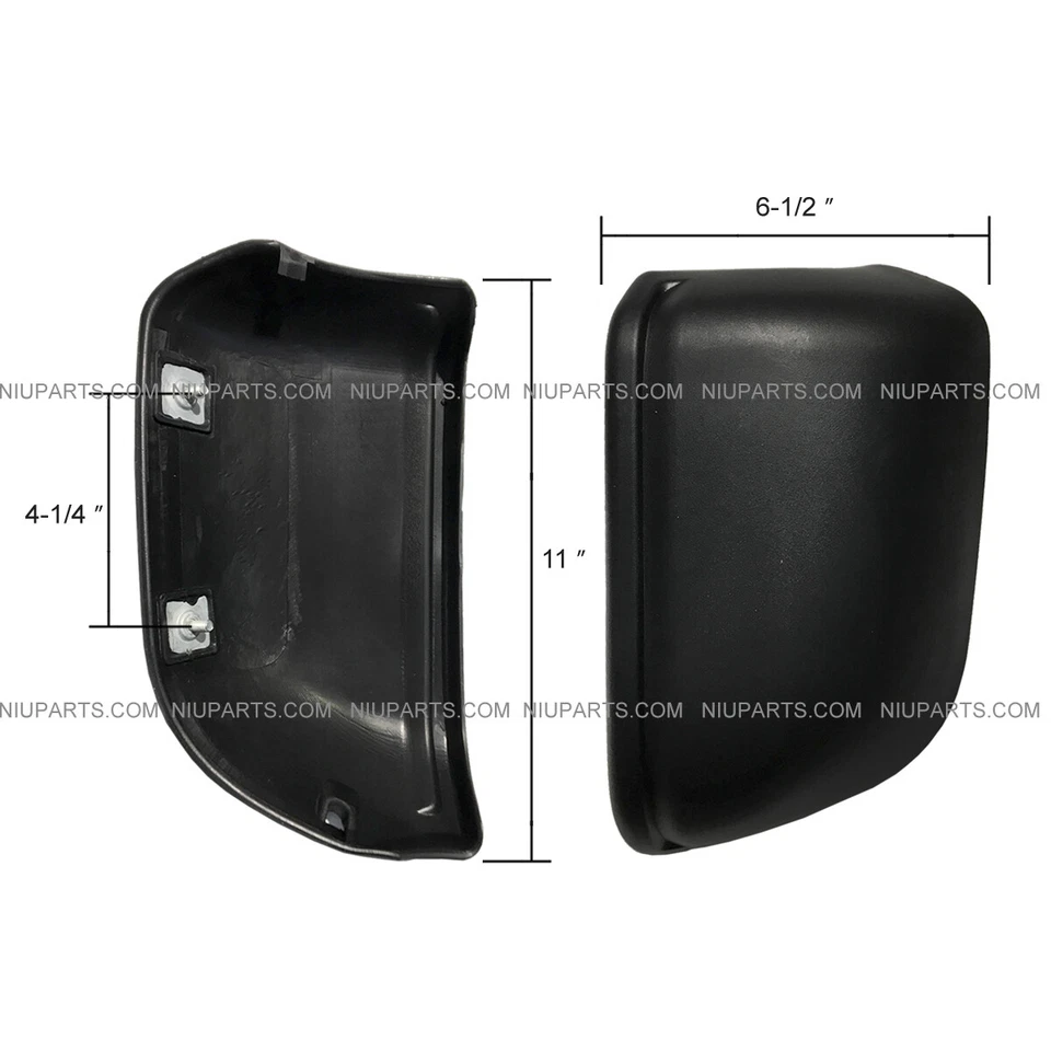 Side Bumper Plastic Black - LH & RH (Fit: 2000-2004 Nissan UD 1800 2300 ) - Imagem 3 de 3