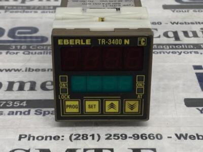 Lot of (2) Eberle Temperature Relay Controller - TR-3400N - EQD-11 w/Warranty