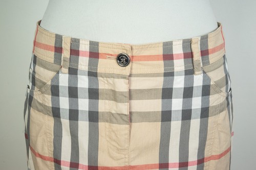 -Burberry Brit Nova Check Cotton Pleated Skirt Size USA 6 UK 8 - Picture 3 of 10