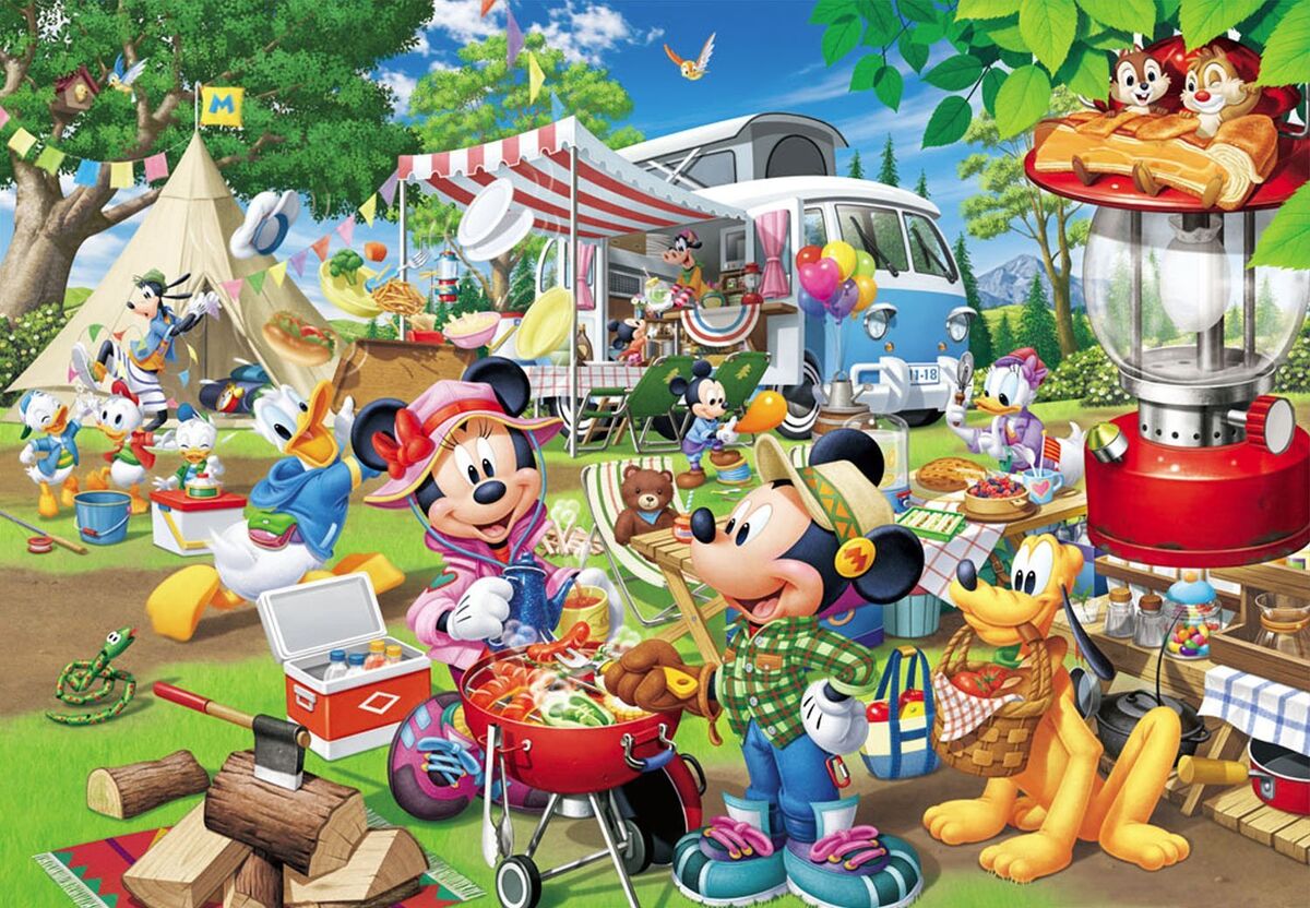 Jigsaw Puzzle D-1000-026 Disney Mickey Minnie Camping 1000 Jigsaw Puzzle D-1000-026 Disney Mickey Minnie Camping 1000
