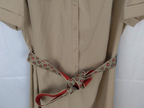 Vintage Leslie Pomer button dress vtg sz 20 Big (16 modern size - Picture 3 of 12