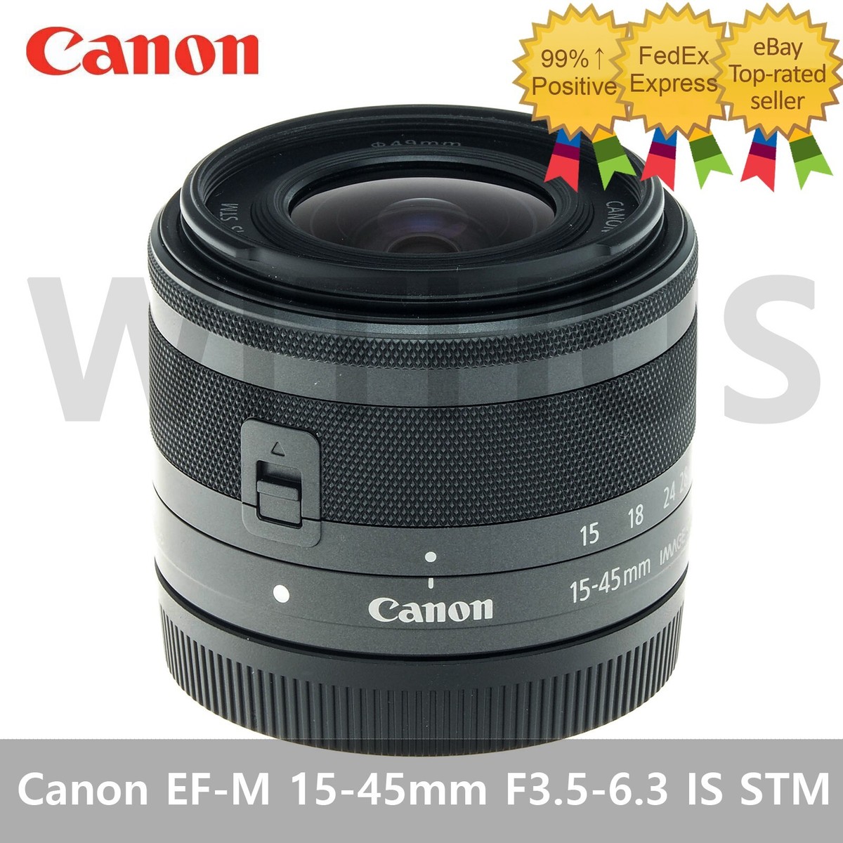 Canon EF-M 15-45mm F3.5-6.3 IS STM Standard Zoom Lens - Tracking