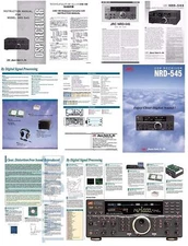 JRC NRD-545 INSTRUCTION MANUAL + SCHEMATICS + 6 PAGE COLOR BROCHURE ++