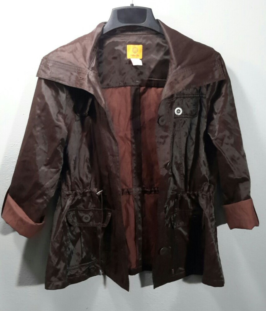 Ruby Rd Women's Shiny Metallic Brown Lightweight … - image 3