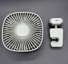 Baseus Portable 2-Speed Fan for Cars, Desktop - Green, Rechargeable USB Powered