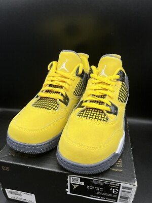【即発送可能】 Air Jordan Women 4.5 / 3Y Size PS 'Lightning' Retro 4 美容液