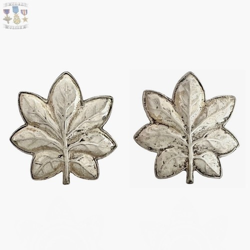 WW2 US NAVY & MARINES COMMANDER RANK OAK-LEAF INSIGNIA STERLING NORSID YONKERS 2 - Picture 4 of 5