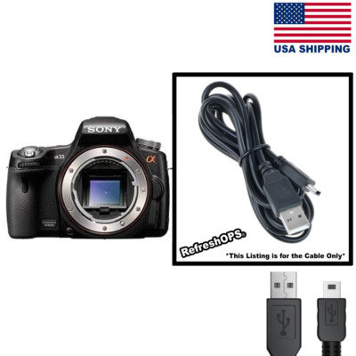 Sony Alpha SLT-A33 Digital Camera USB Cable Transfer Cord Replacement