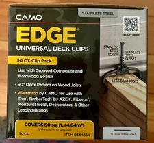 CAMO 0344354 Edge Clip Hidden Deck Fasteners (90 ct)