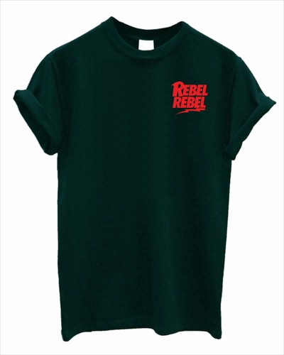 Rebel Rebel print men's women's UNISEX Tshirt Resist revolution Top - Picture 4 of 12