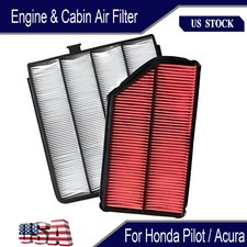 Combo set Engine & Cabin Air Filter For Honda 2003-08 Pilot / Acura 2001-06 MDX