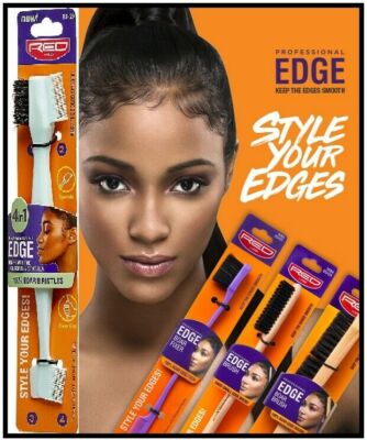 Red By Kiss & Styling Comb Edge Wildschweinbürste | Hard Small | Fixer | Flexi Ruten