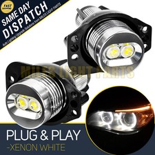 Pair For BMW E90 Angel Eyes Bulb 3 E91 Halo Ring LED Lights Canbus Error Free 6W