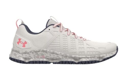 Under Armour Micro G Strikefast Tactical Womens Size 9.5 Gray and Pink Shoes - Afbeelding 1 van 12