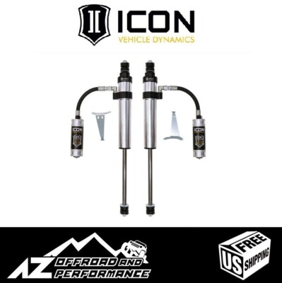 ICON 2.5 Front Adjustable Remote Reservoir Shocks For 91-07 Toyota Land Cruiser