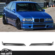 Fits 94-99 BMW E36 M3 Front Bumper Lip Apron Spoiler Splitters Pair PU Unpainted