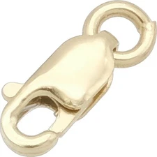 14K Yellow Gold Lobster Claw Clasp Jewelry Chain Part 7mm x 2.65mm