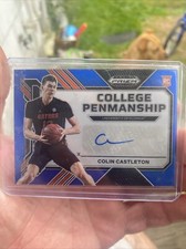 2023 PRIZM DRAFT Picks COLIN CASTLETON COLLEGE PENMANSHIP Blue AUTO RC /149 MT