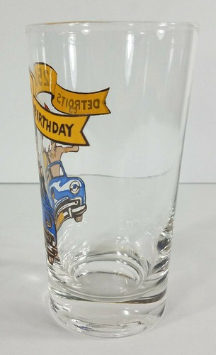 Vintage Detroit's 250th Birthday 1701-1951 Commemorative drinking Glass tumbler - Picture 3 of 9