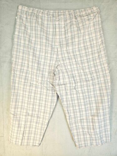 Charter Club Cotton Cropped Woven Pajama Pants Womens XXL Elastic Waist Plaid - Picture 7 of 12