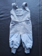 Finkid Baby Hose Pumphose Pelimanni Gr 60 70 62 68 3 - 6 Mon grau Latzhose lang 