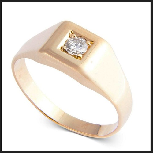 18K 750 Gold Solitaire Ring 0,26Ct Diamond RG 63 Solitär Diamant Unisex Brillant - Bild 4 von 24