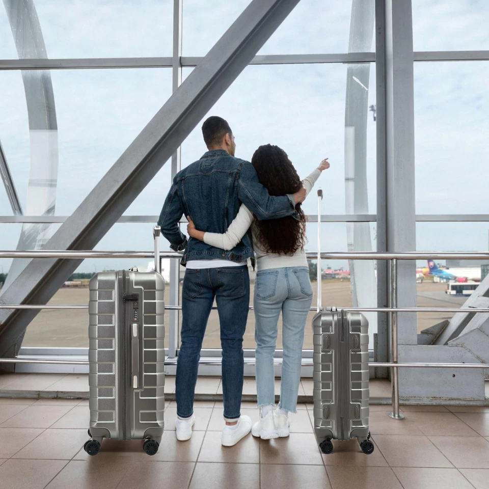 Lightweight Hard Shell Luggage Large 28'' Suitcase 4 Spinner Wheels TSA Lock - Image 3 of 4