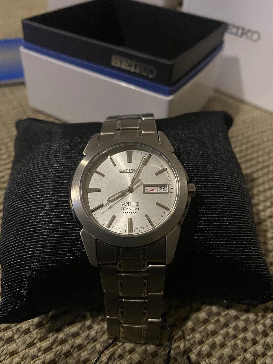 NEW Seiko Sapphire Crystal Titanium 100Meter Model: SGG727P1 (Made In Japan)