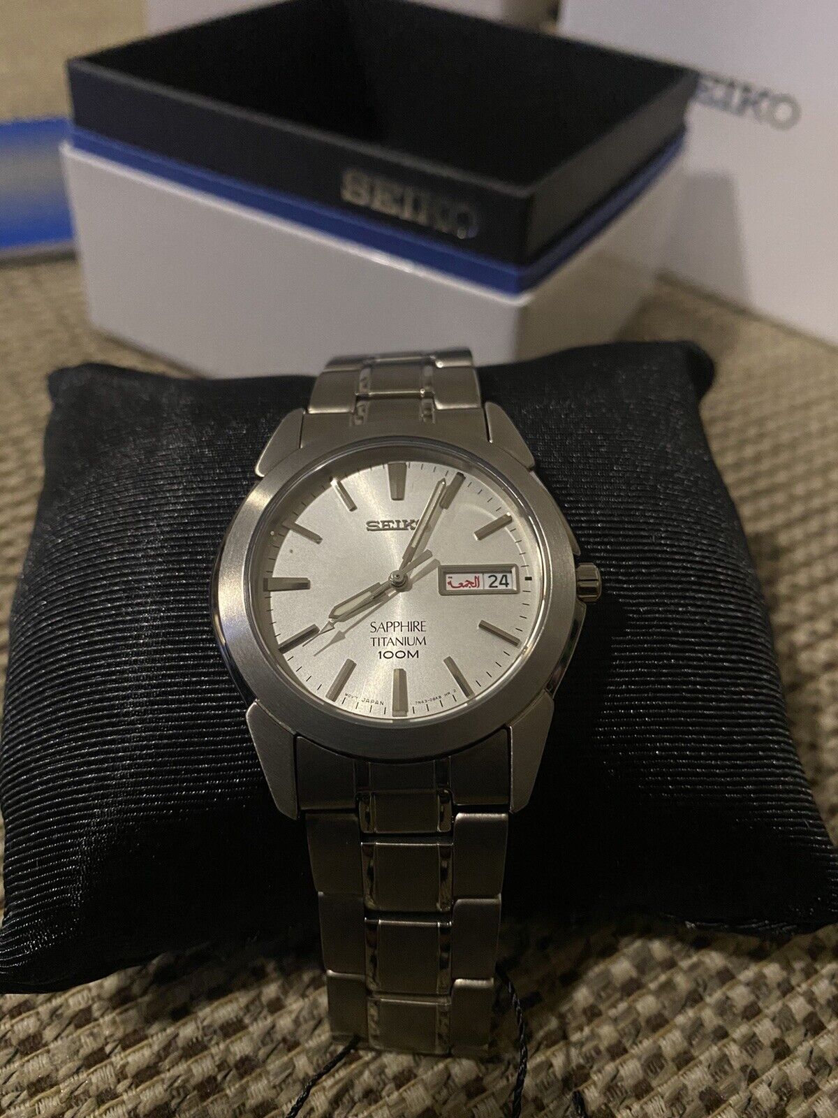 NEW Seiko Sapphire Crystal Titanium 100Meter Model: SGG727P1 (Made In  Japan) | eBay