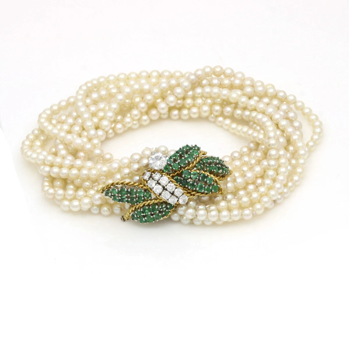 Pearl and deals emerald bracelet