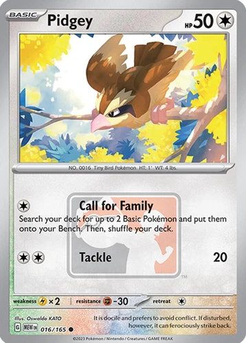 Pidgey 016/165 League & Championship Cards