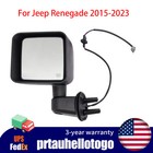 For Jeep Renegade 2015-2020 2021 2022 2023 Mirrors Driver Left Side Heated Hand