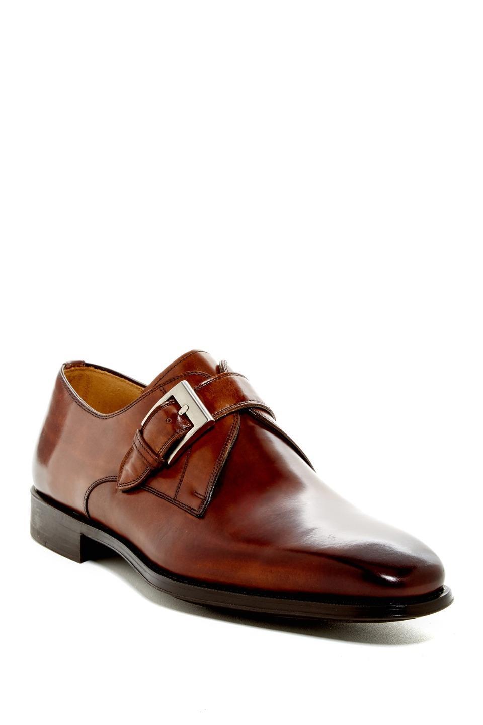 Men's MAGNANNI MAURICO 15955 Updated Monk Strap, Mid Brown Size 11M Men's MAGNANNI MAURICO 15955 Updated Monk Strap, Mid Brown Size 11M