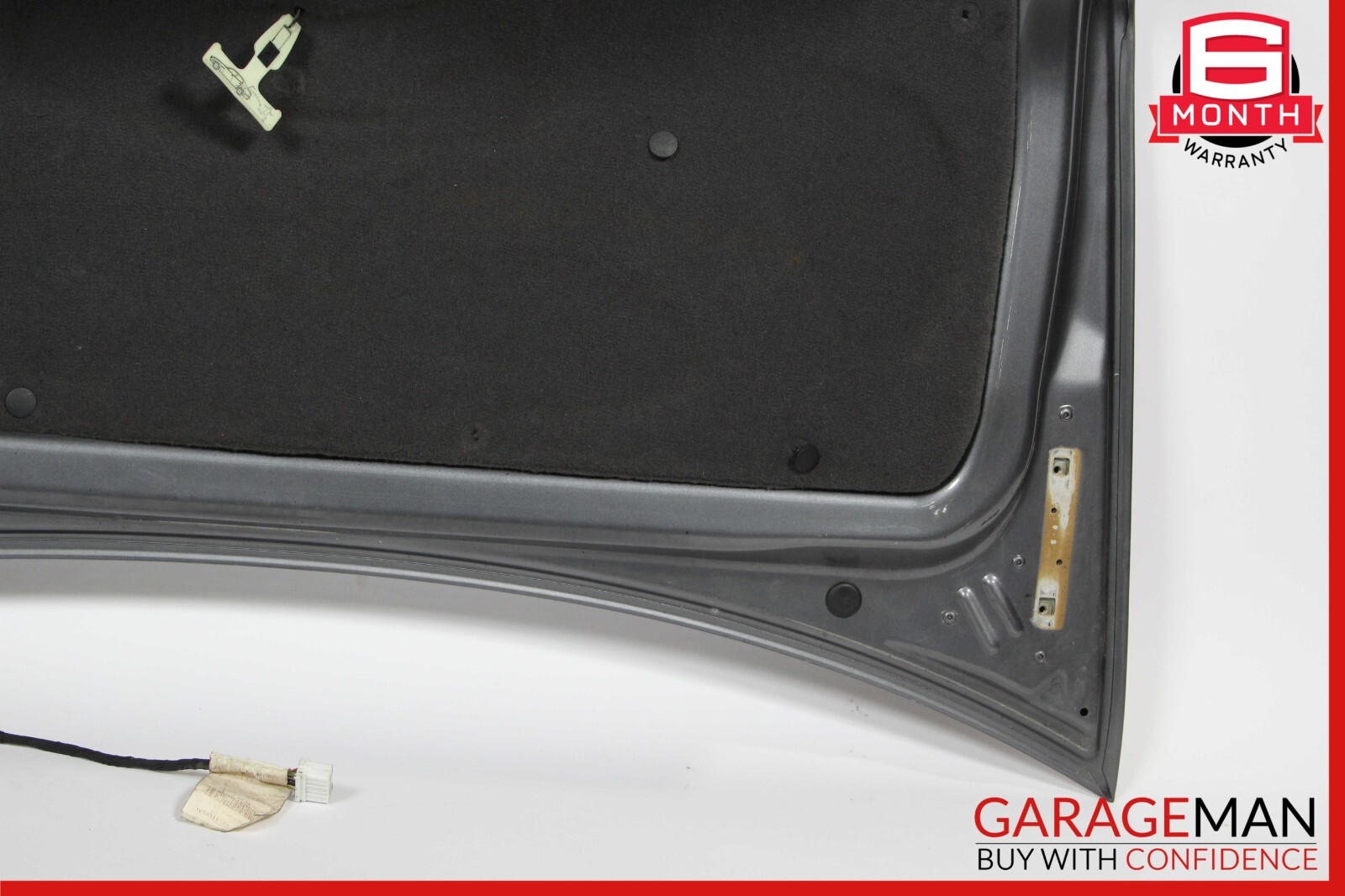 03-13 Maserati Quattroporte M139 Rear Trunk Lid Deck Shell Panel Gray OEM
