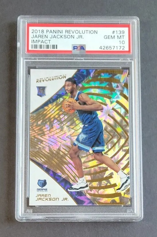 Jaren Jackson Jr 2018 Panini Revolution Impact SP RC #139 PSA 10 Rookie LOW POP