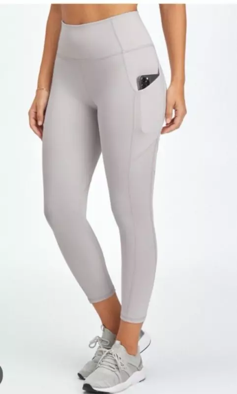 fabletics oasis pureluxe high-waisted 7/8 soft off white leggings