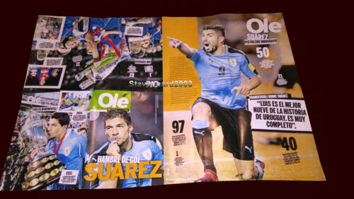 LUIS SUAREZ - COUPE DU MONDE DE LA FIFA 2018 - MAGAZINE/AFFICHE TAILLE 27,56" x 19,69" - Photo 1/2