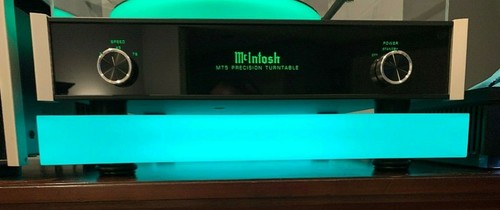 Plateforme acrylique pour platine McIntosh MT5 avec pieds sorbothane et lumières DEL - Photo 1 sur 16